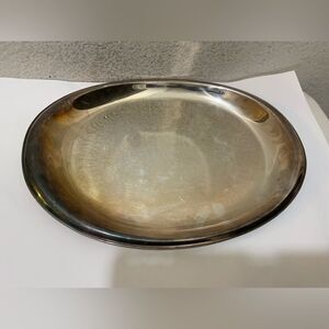 Antique Casual Webster Wilcox Oval Silver plated Plate tray